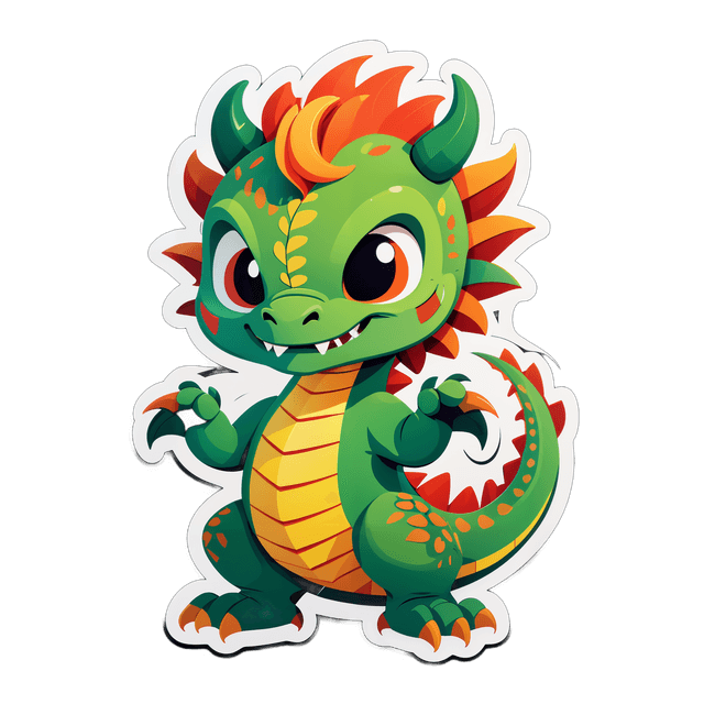 cute dragon sticker