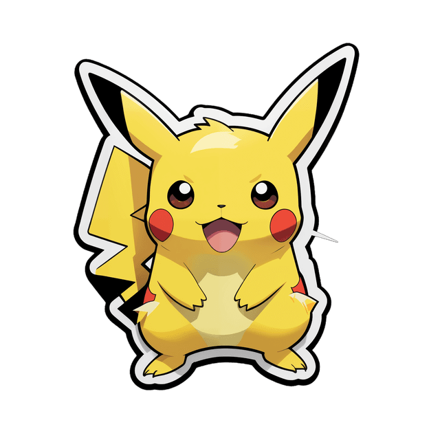 simple pikachu sticker