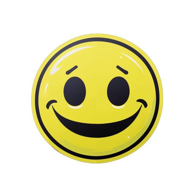 smiley face sticker